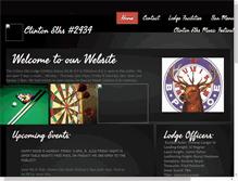 Tablet Screenshot of clintonelks.net
